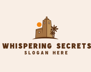 Middle East Desert Fort logo design