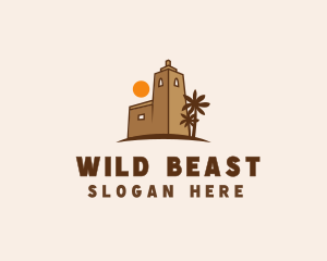 Middle East Desert Fort logo design
