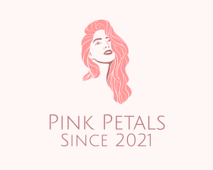 Pink Hairstylist Salon logo design