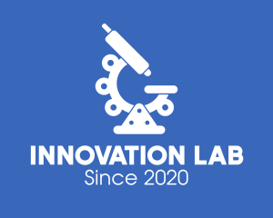 Experimentation - Science Laboratory Microscope logo design