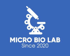 Science Laboratory Microscope logo design