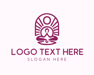 Enlightenment - Yoga Holistic Zen logo design