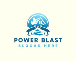 Power Washing Sanitation Maintenance logo design