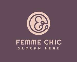 Femme - Minimalist Swirly Ampersand logo design