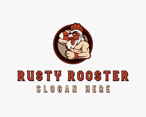 Rooster Football Team logo design