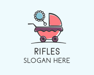 Cute Baby Stroller Logo