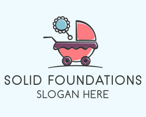 Baby Boutique - Cute Baby Stroller logo design