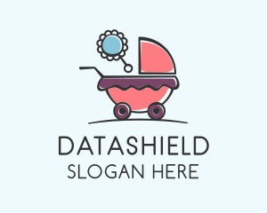 Daycare Center - Cute Baby Stroller logo design