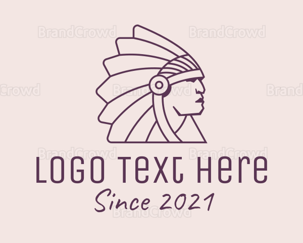 Native Tribal Chieftain Logo