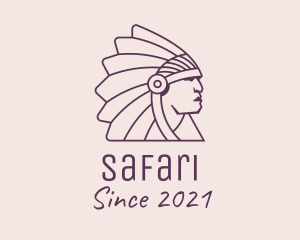 Festival - Native Tribal Chieftain logo design