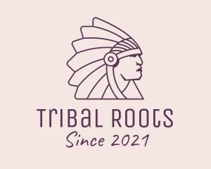 Native Tribal Chieftain logo design