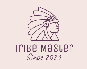 Native Tribal Chieftain logo design