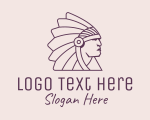 Native Tribal Chieftain Logo