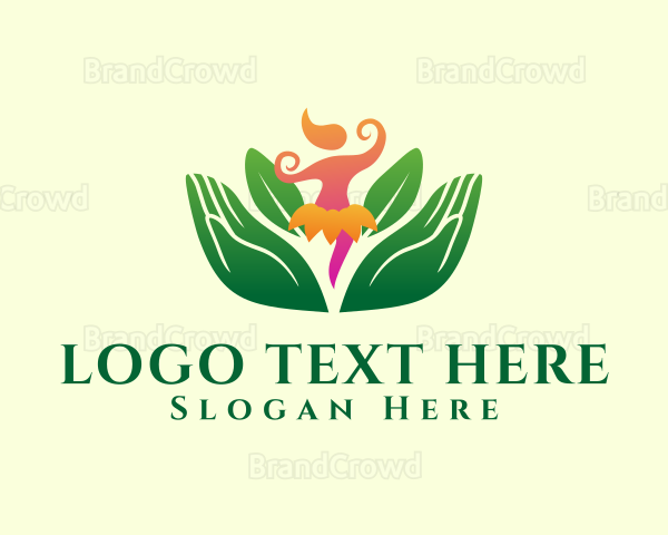 Feminine Flower Yoga Logo