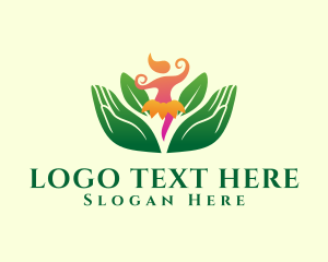 Sauna - Feminine Flower Yoga logo design