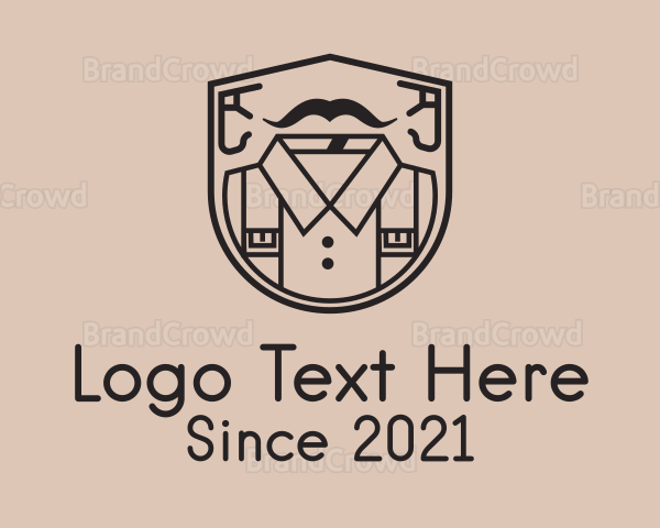 Shirt Shield Outline Logo