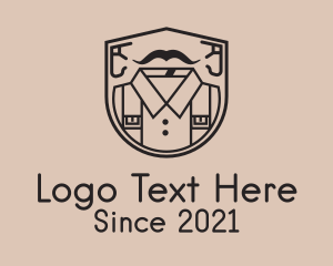 Polo Shirt - Shirt Shield Outline logo design