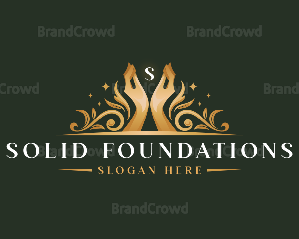 Luxury Hand Wellness Logo