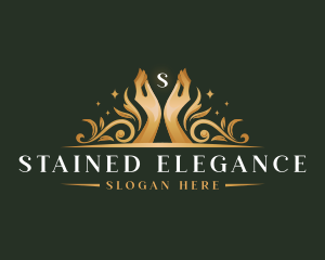 Luxury Hand Wellness logo design