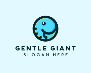 Cute Baby Elephant logo design