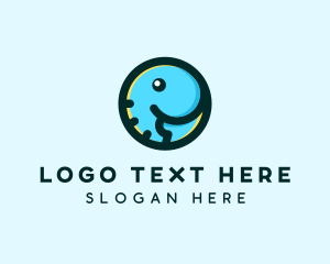 Cartoon - Cute Baby Elephant logo design