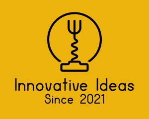 Concept - Minimalist Electric Bulb logo design