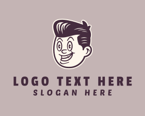Animated - Retro Comic Guy logo design