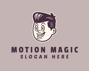 Animation - Retro Comic Guy logo design