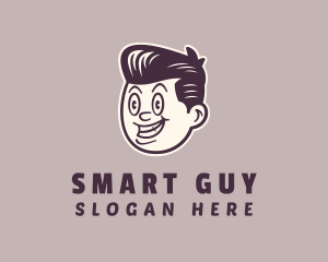 Guy - Retro Comic Guy logo design