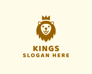 Wild Lion Crown  logo design