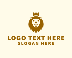 Preschool - King Lion Crown logo design
