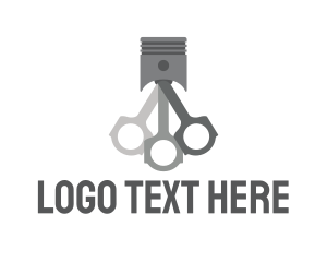 Symbol - Grey Engine Piston logo design