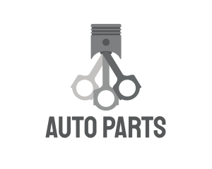 Grey Engine Piston logo design