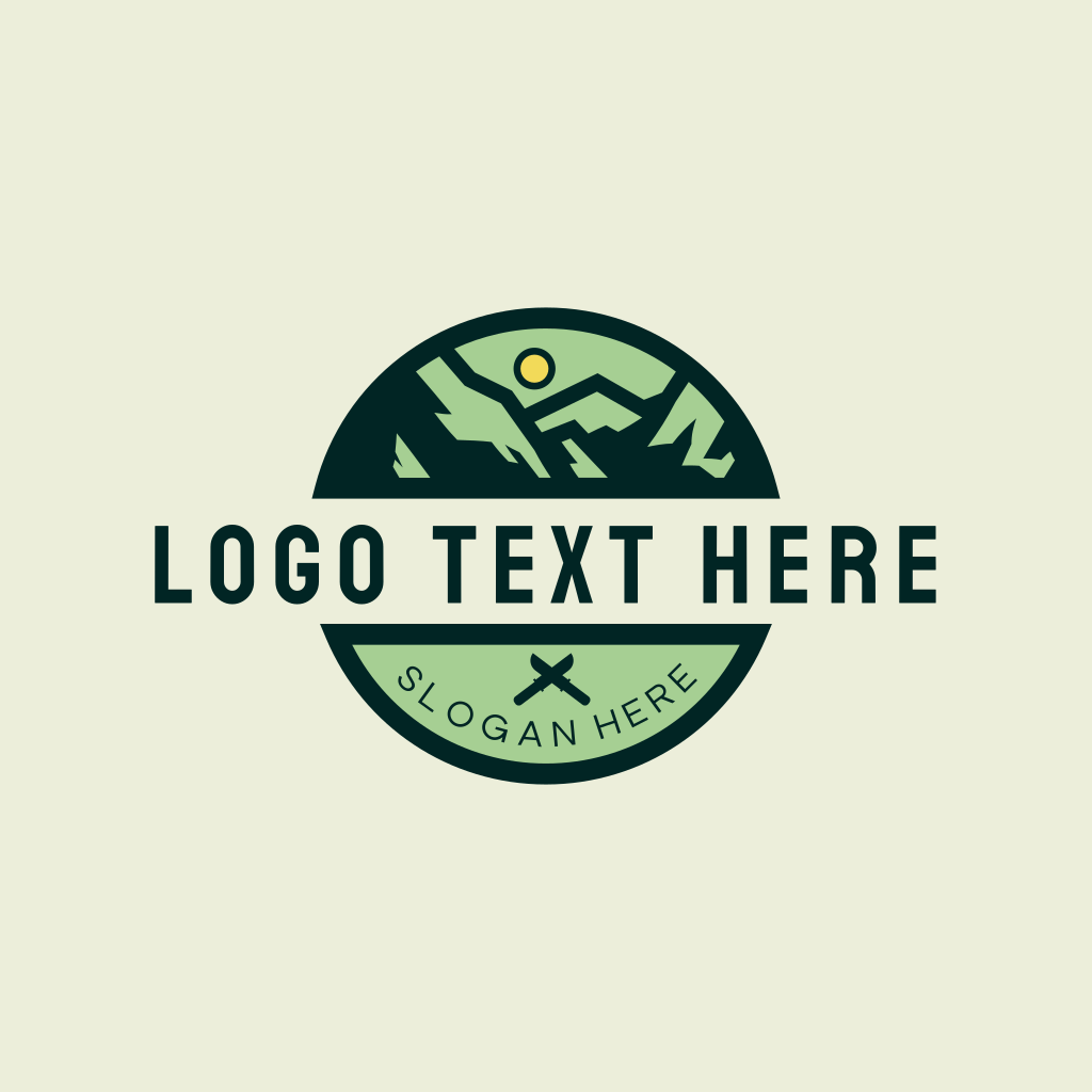 Outdoor Forest Mountain Logo 