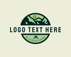 Land - Outdoor Forest Mountain logo design