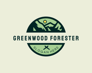 Outdoor Forest Mountain  logo design