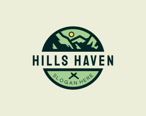 Outdoor Forest Mountain  logo design