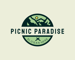 Picnic - Outdoor Forest Mountain logo design