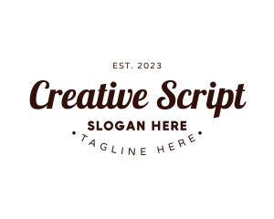 Professional Business Script logo design