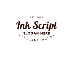 Professional Business Script logo design