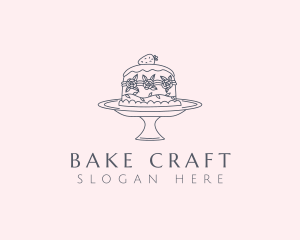 Flower Cake Decor logo design