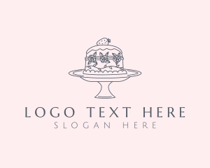 Sweets - Flower Cake Decor logo design