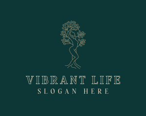 Woman Tree Spa logo design