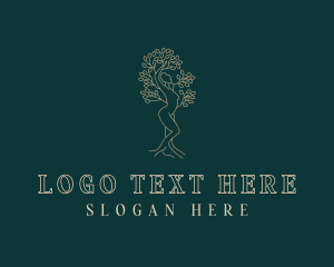 Organic - Woman Tree Spa logo design