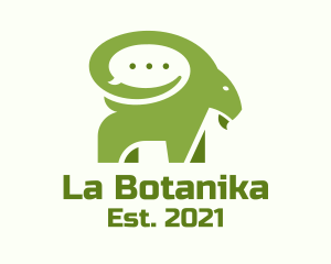 Green - Green Ram Chat logo design