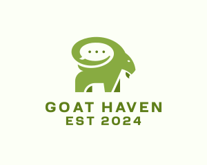 Ram Chat Goat logo design