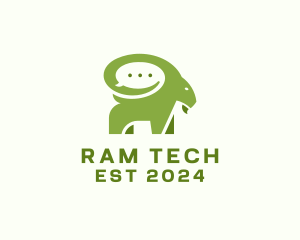 Ram - Ram Chat Goat logo design