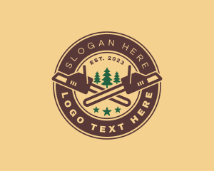 Logger - Chainsaw Tree Woodwork logo design