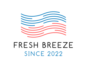 Breeze - Heating Cooling Airflow Breeze logo design