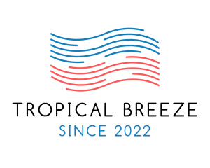 Heating Cooling Airflow Breeze logo design